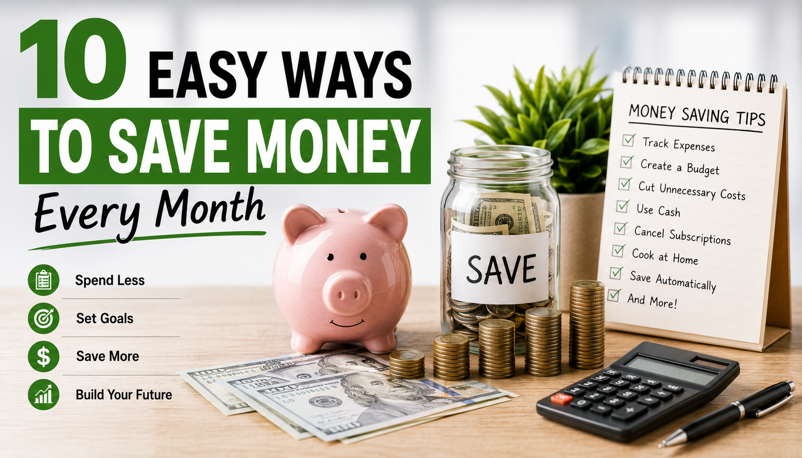 Easy Ways to Save Money Every Month